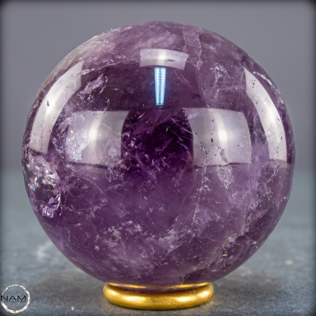 迷人的紫水晶球 - 深邃的紫色和永恒的优雅- 401.42 g #1.0