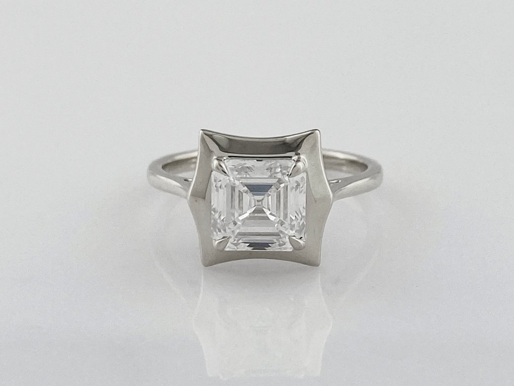 Ring - 14 karaat Witgoud - 2.05ct. tw. Diamant (Lab-grown) #2.1