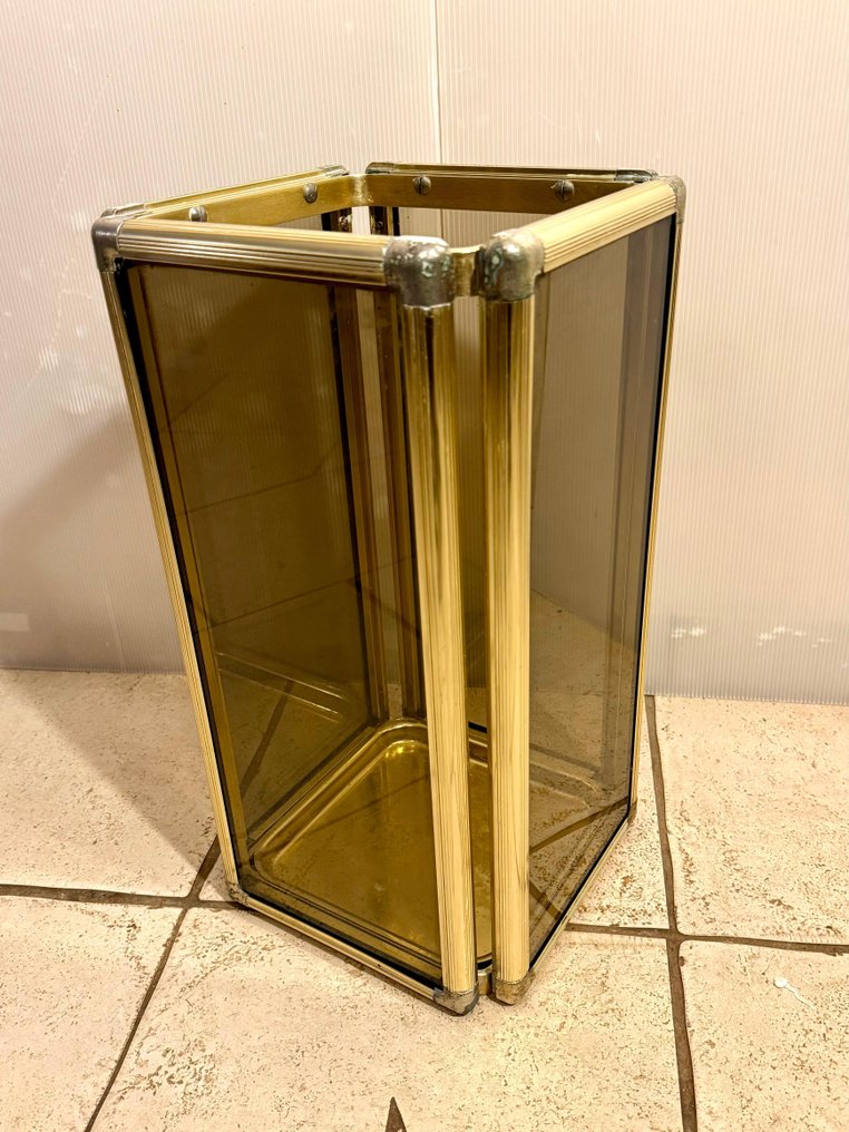 Umbrella stand/rack - Brass, Crystal #3.2