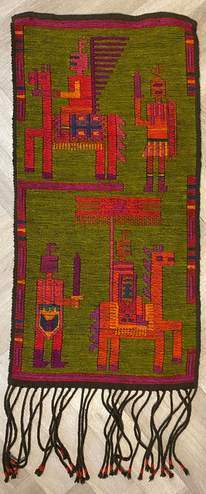 Handwoven Andes wall hanging – Inca/Nazca style - Tapestry - 122 cm - 60 cm #1.0