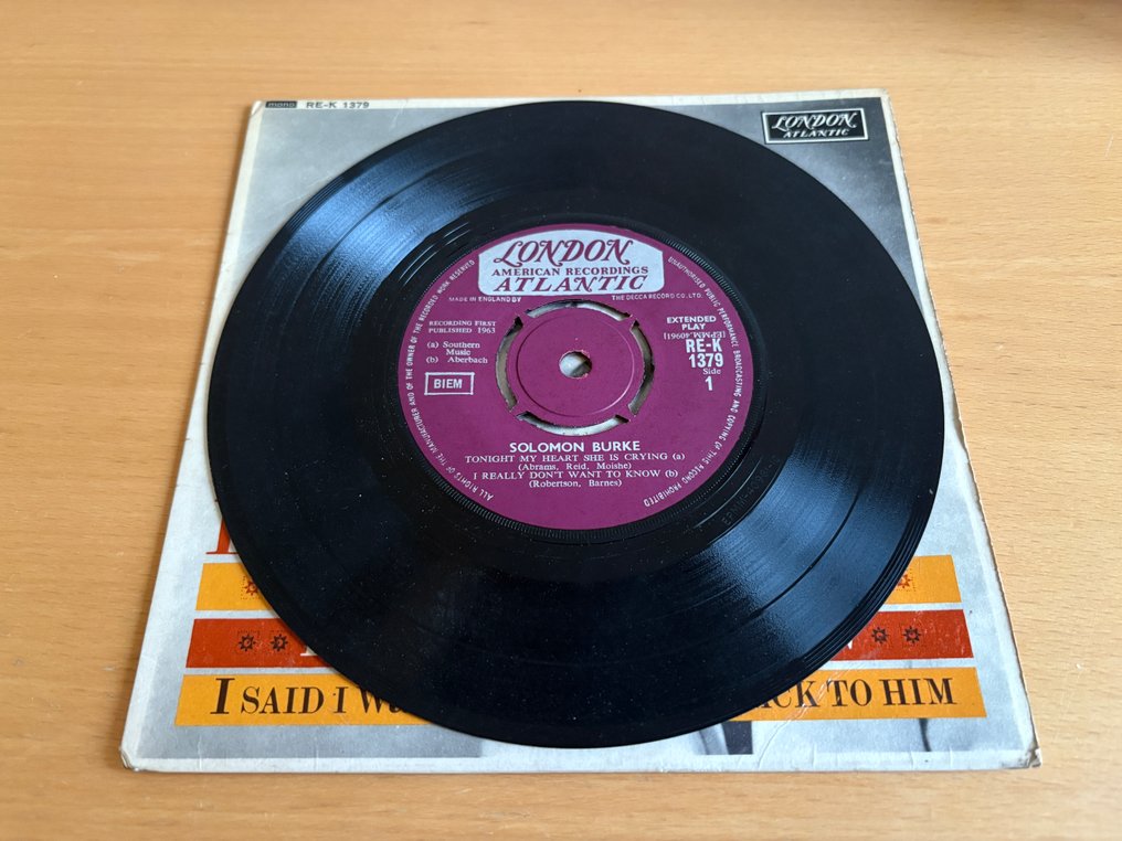 Solomon Burke - 1st 7" EP on London Atlantic from 1963 - Disco in vinile - 1963 #2.1