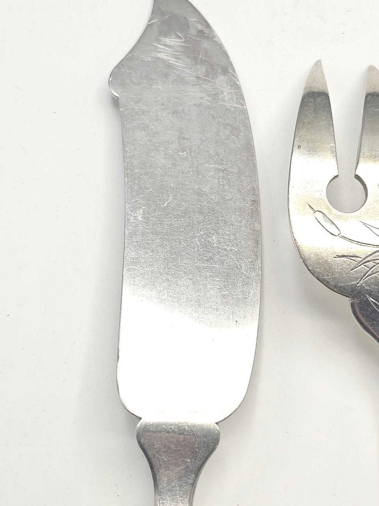 Christofle - Christofle - Conjunto de servir peixe - Modelo de gládiolos - Prateado #3.2