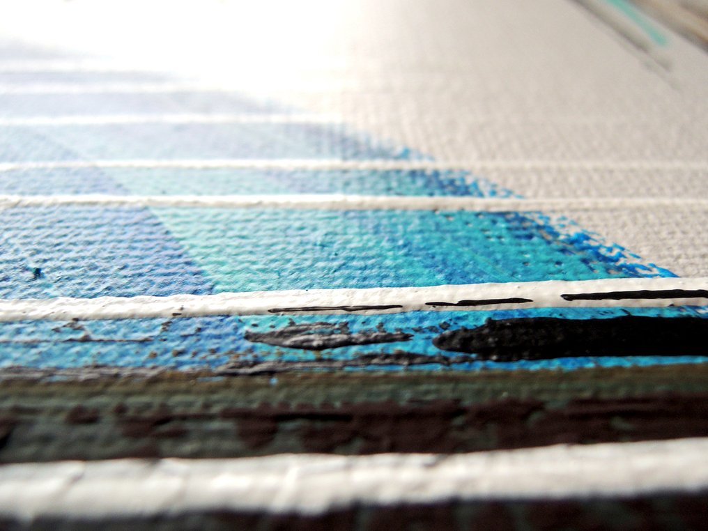 Monika Spiewak - Abstract - XXL - Oil Painting Stretched On The Frame - Ready To Hang - 1/1 Unique Piece #4.3