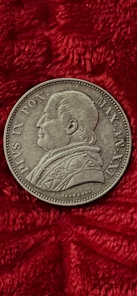 roma Pio IX. 2,5 lire 1867 (Nincs minimálár) #1.0