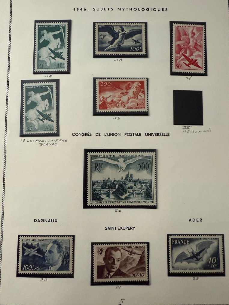 França - Poste Aérea Yvert '16/29' em novos ** (incluindo 24/27 e 29) - TB #1.0