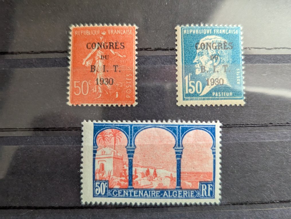 法国 1930/1934 - 非常先进的半现代组合 - Yvert 263 / 298 dont série Paix ** #1.0