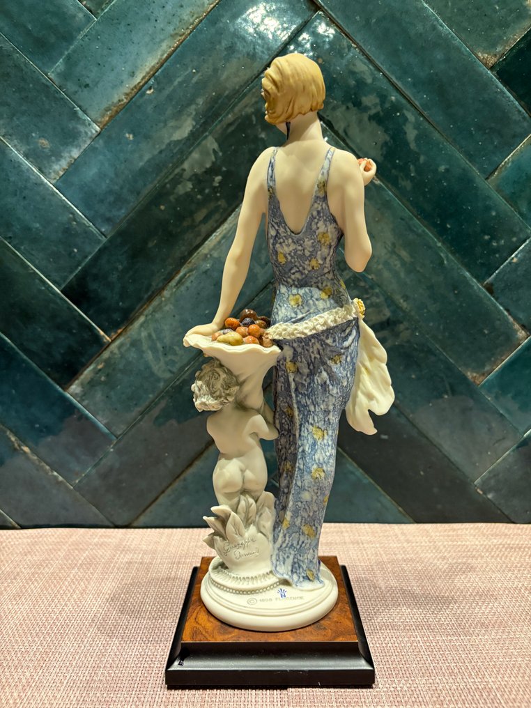 Capodimonte - Giuseppe Armani - Statuetta, Art-Nouweau Dame - 32 cm - Composito - 1996 #3.2