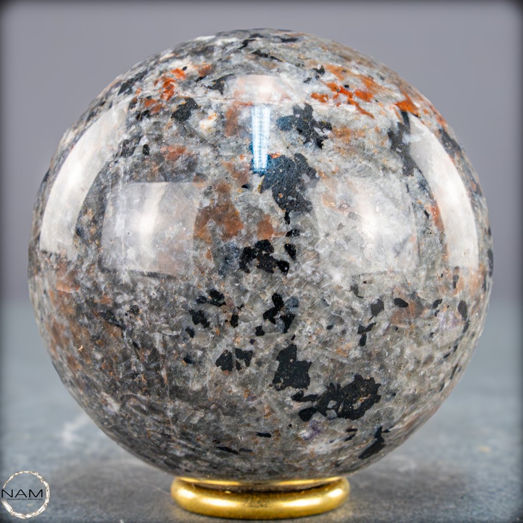 自然的 Yooperlite 球 稀有的紫外线反应收藏品- 464.46 g #3.2