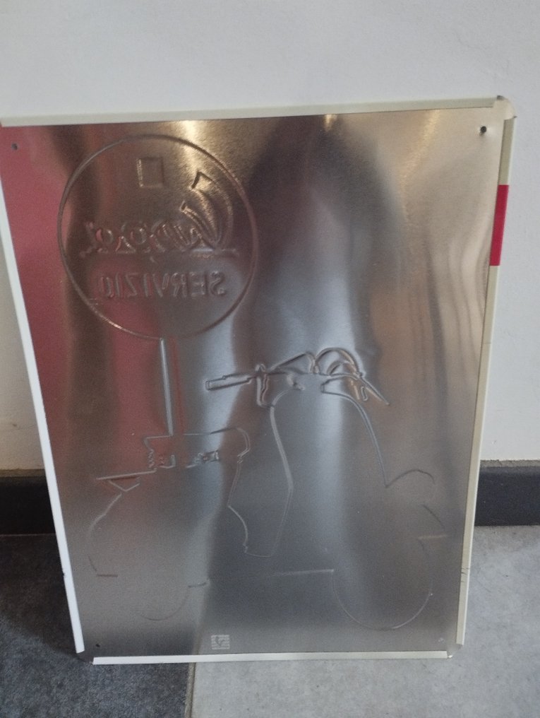 Εμαγιέ πινακίδα Vespa - Πλάκα - Μέταλλο #1.0