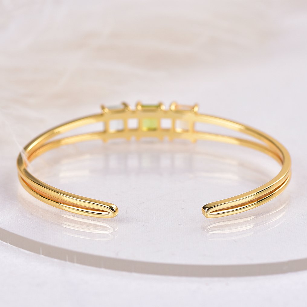 Zonder Minimumprijs - Armband Zilver - Gemengde edelstenen - Gecertificeerd #4.3