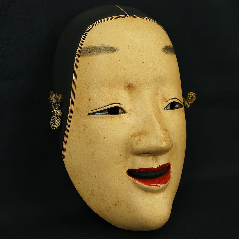 Noh mask - Wood - Koomote Mask (No Reserve Price) #1.0