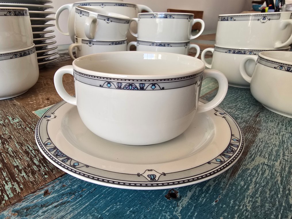Irabia - Set of soup bowls (21) - Porcelain - Irabia soup set for 10p #2.1