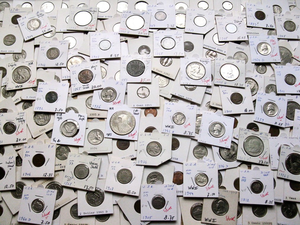 美国. 200+ Coins Incl. 25+ SILVER. 1851-2019 Amazing collection. no double coins in the lot (没有保留价) #3.2