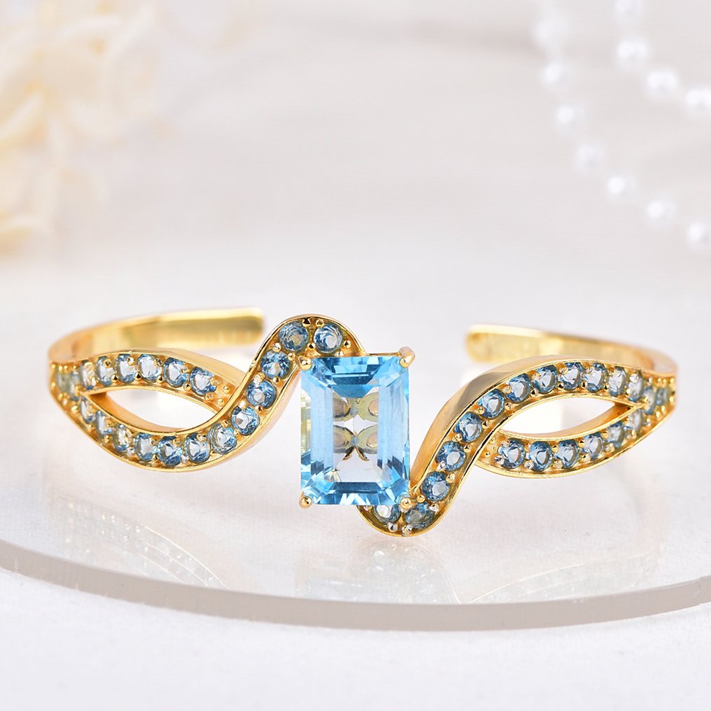 χωρίς τιμή ασφαλείας - Βραχιόλι Ασημί - Topaz - Πιστοποιημένο #1.0