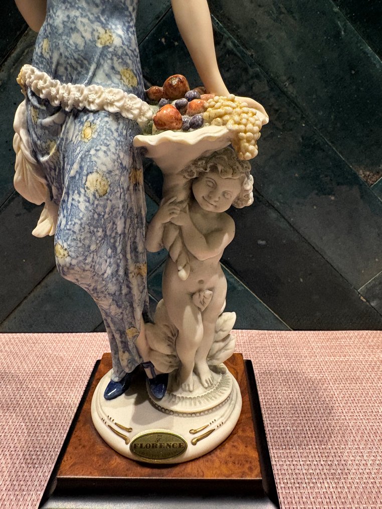 Capodimonte - Giuseppe Armani - Statuetta, Art-Nouweau Dame - 32 cm - Composito - 1996 #4.3