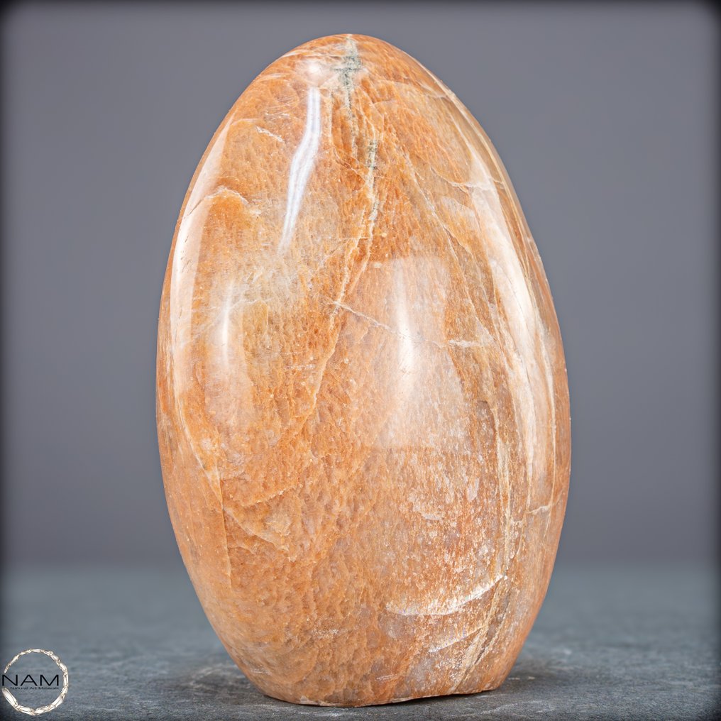 Exclusive peach moonstone freeform – Warmth, harmony, and grace in stone- 1002.05 g #3.2