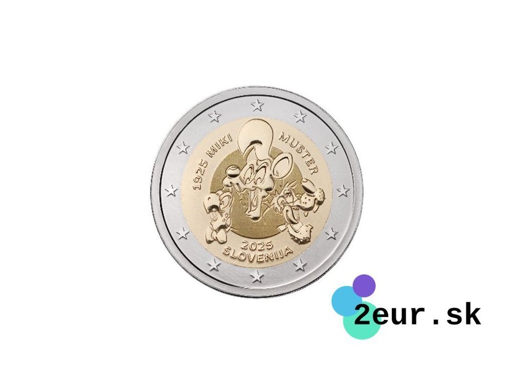 Slovenia. 2 Euro 2025 "Miki Muster" (25 coins) in roll  (No reserve price) #1.0