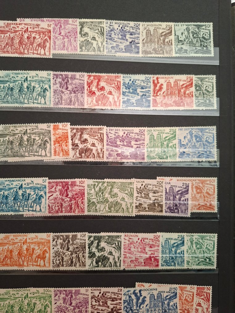Franța 1941/1954 - 4 mari serii coloniale din 1941 până în 1954 în stare excelentă #1.0