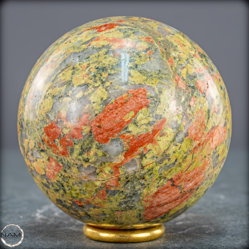 Very rare Unakit sphere from India. of the highest quality- 516.39 g #3.2