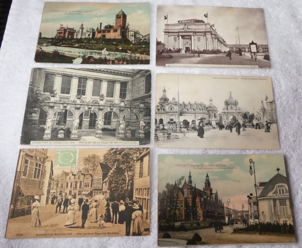 Belgien - Brussel Expo 1910 och 1935 - Vykort (330) - 1935-1910 #2.1