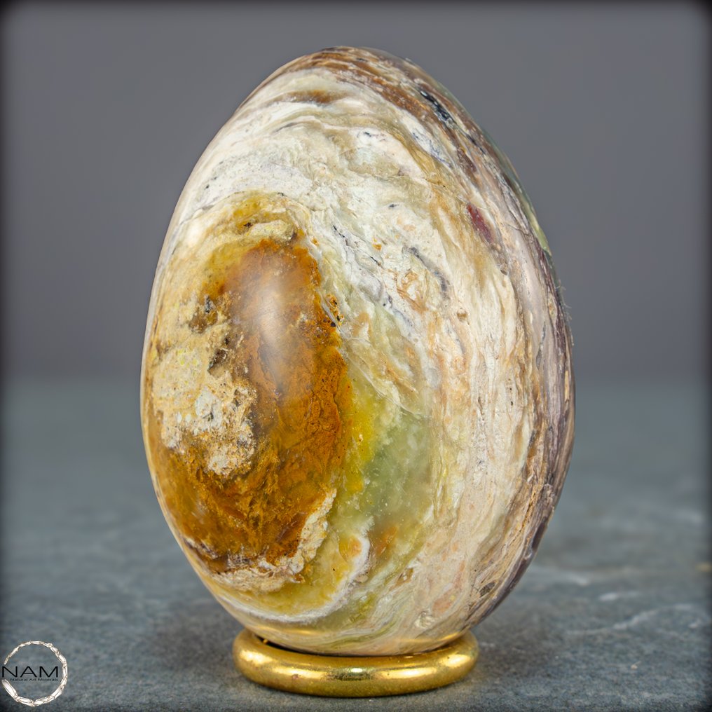 天然的安第斯蛋来自秘鲁 一幅色彩丰富、充满深度和结构的自然艺术作品- 157.49 g #2.1