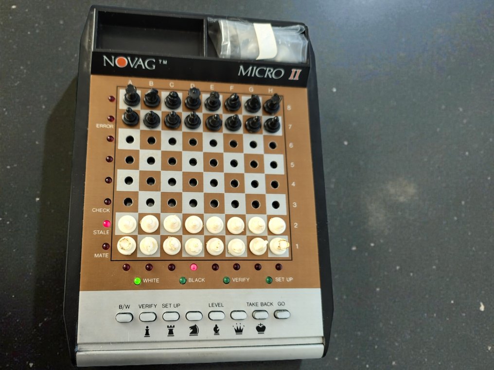 Chess set - NOVAG Micro II – Vintage Schachcomputer (1982) – komplett & funktionsfähig #4.3