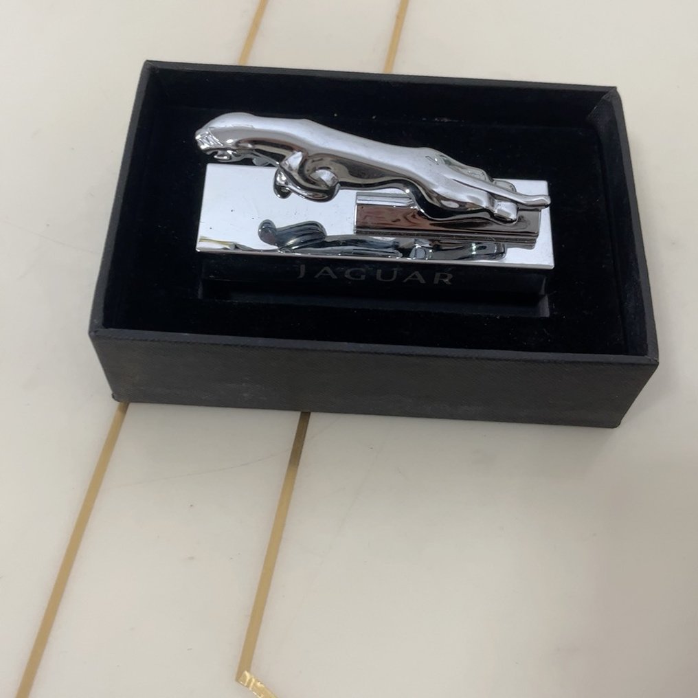 Jaguar - Mascotte - Jaguar leaper ornament - Metallo, Cromato, Argento #4.3