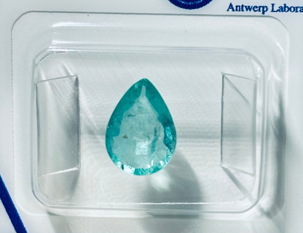 1 pcs Vert Émeraude - 1.31 ct - Antwerp Laboratory for Gemstone Testing (ALGT) #4.3