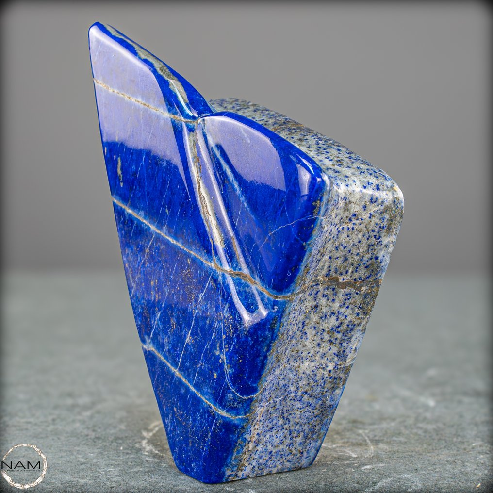 Πολύ διακοσμητικό βασιλικό μπλε Lapis Lazuli. Γλυπτική- 386.99 g #1.0