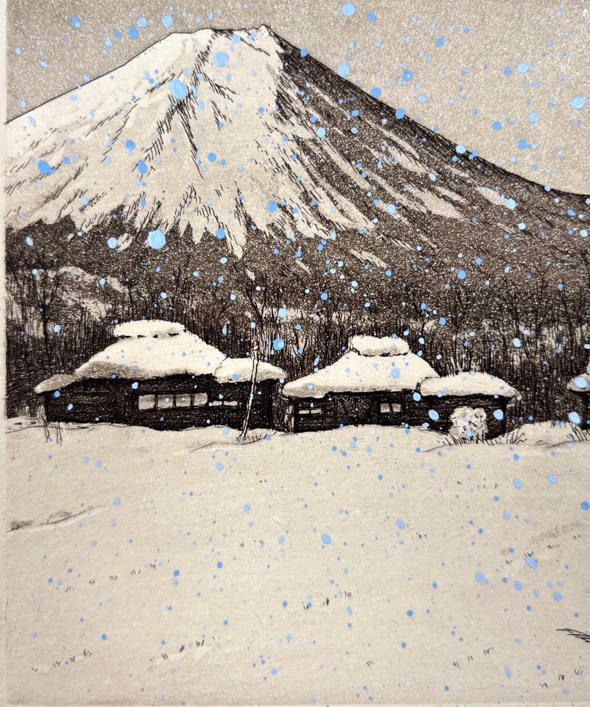 "Snowing Oshino" - Limited 24/100 - NO RESERVE! - Norikane Hiroto 乗兼広人 (b 1949) - 日本  (没有保留价) #3.2