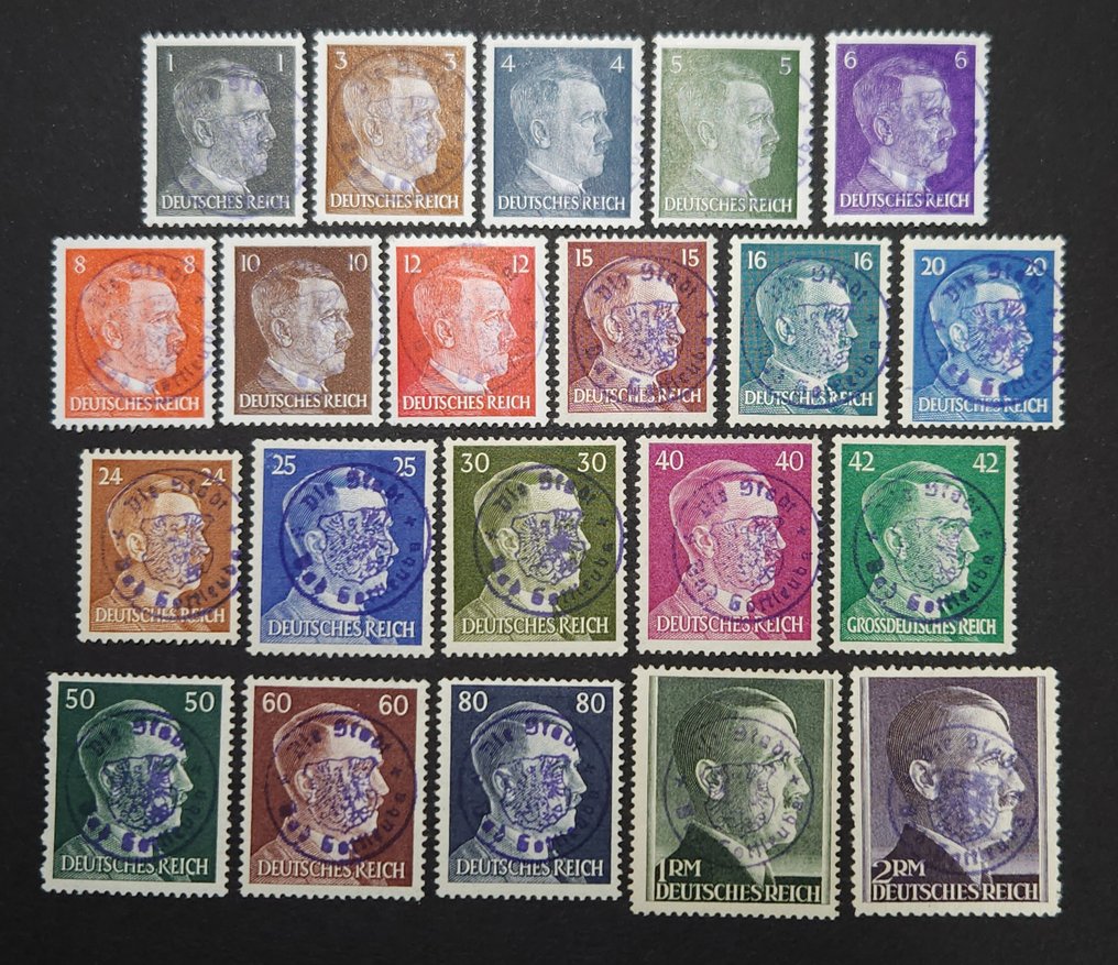 Occupation alliée - Allemagne (zone soviétique) 1945 - Effacement soviétique de la zone de Bad Gottleuba, phrase signée par le juge. #1.0