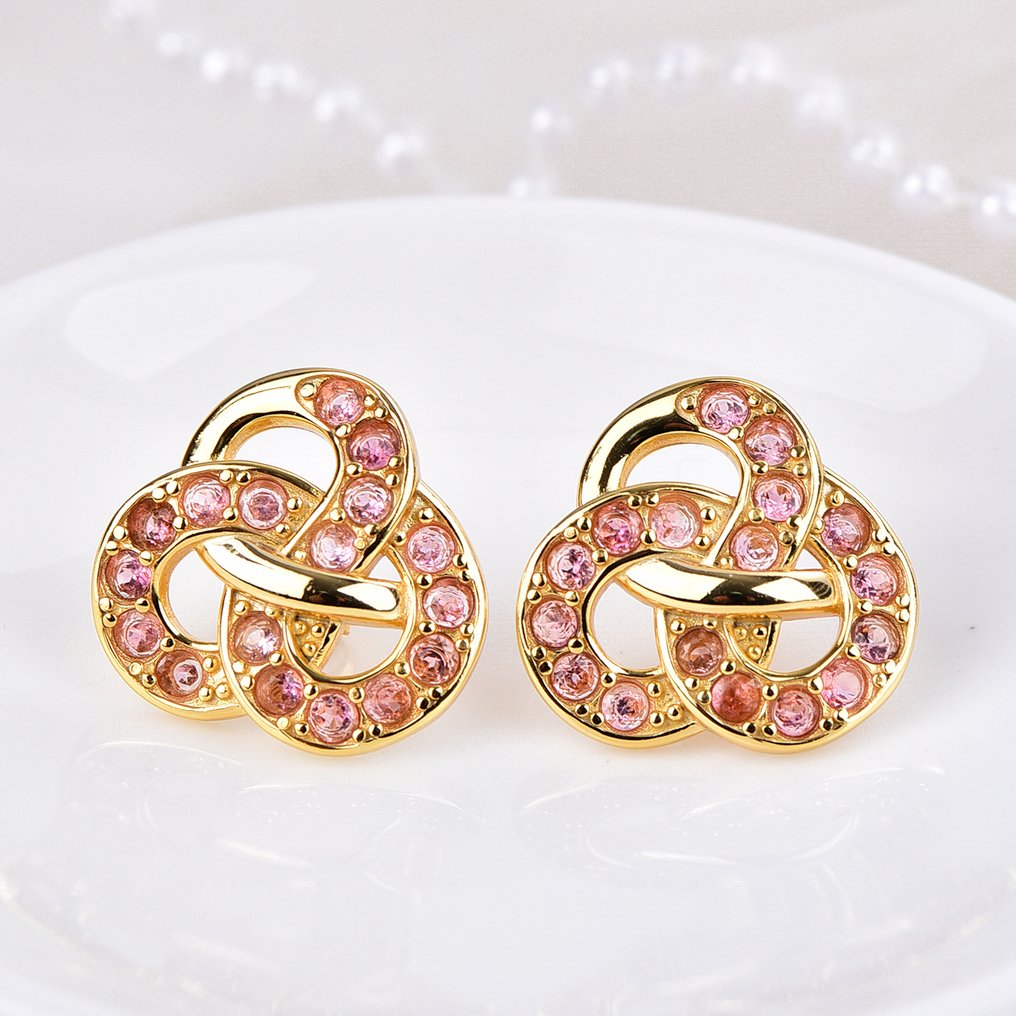 χωρίς τιμή ασφαλείας - Σκουλαρίκια Ασημί - Tourmaline - Πιστοποιημένο #4.3