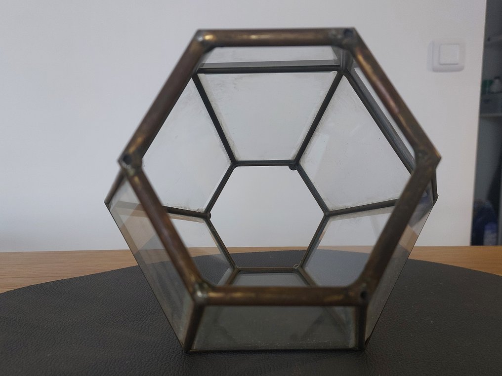 花瓶  - 黄铜, 玻璃 #4.3