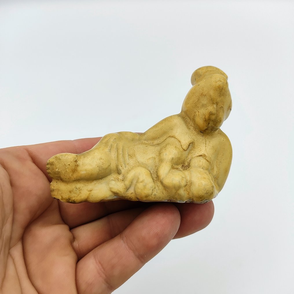 中国古代 釉面陶瓷 生育护符 - 大地母亲 - 58 mm #4.3