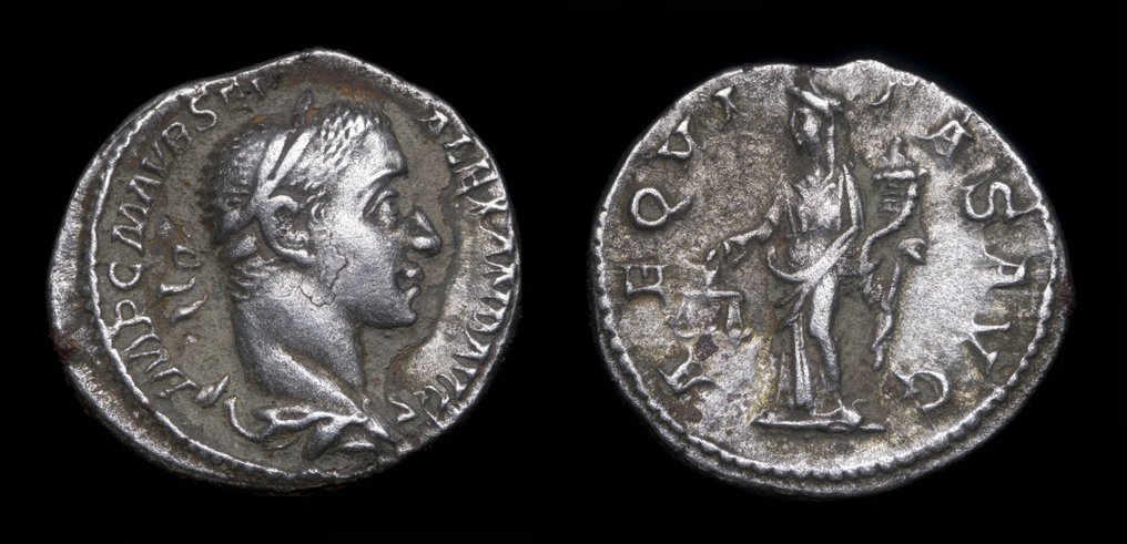 Ρωμαϊκή Αυτοκρατορία. Severus Alexander (AD 222-235). Denarius AEQVITAS AVG  (χωρίς τιμή ασφαλείας) #1.0