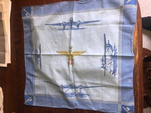 意大利 - 空军宣传手帕 - 1930/1940 - 军用配件 #1.0