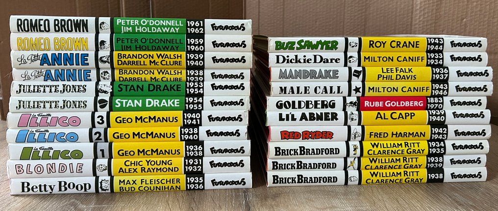 Mandrake / Male Call / Brick Bradford / diverses séries - Collection Copyright - 21x C + 21x jaquette - 21 Album - First edition - 1980/1986 #1.0