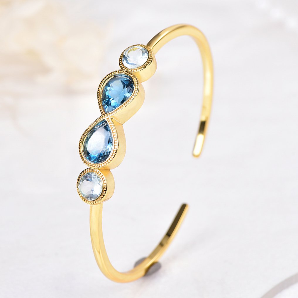 Utan reservationspris - Armband Silver - Topaz - Certifierad #3.2