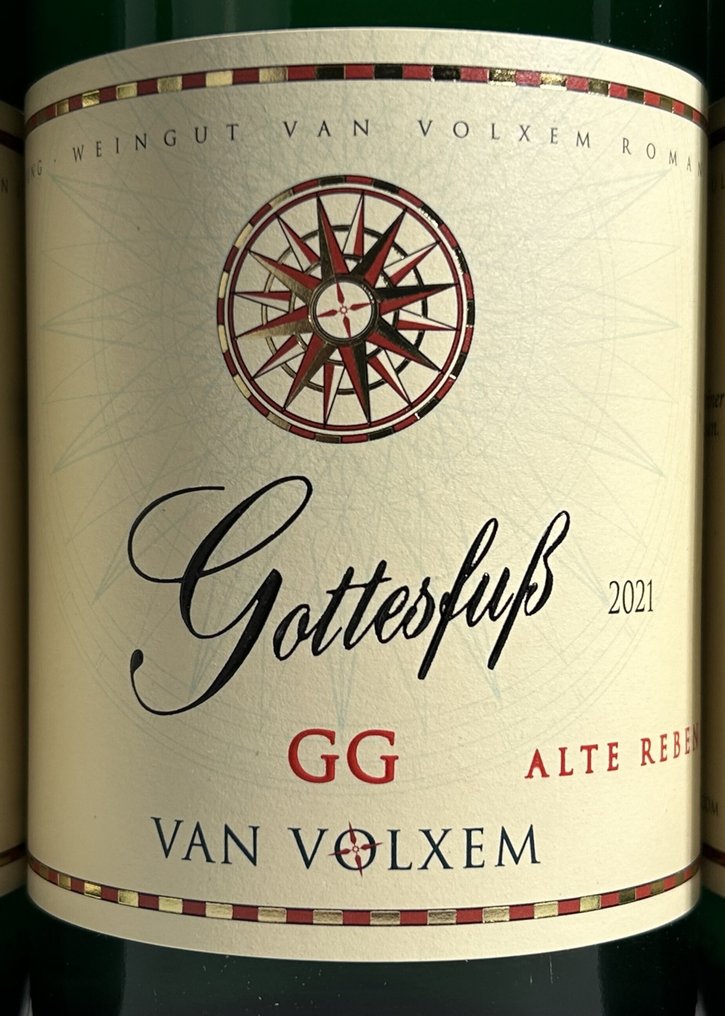 2021 Weingut Van Volxem - Riesling Wiltingen 'Gottesfuß' Alte Reben G.G. - Μοζέλλας, (Saar) Grosses Gewächs - 3 Bottles (0.75L) #1.0