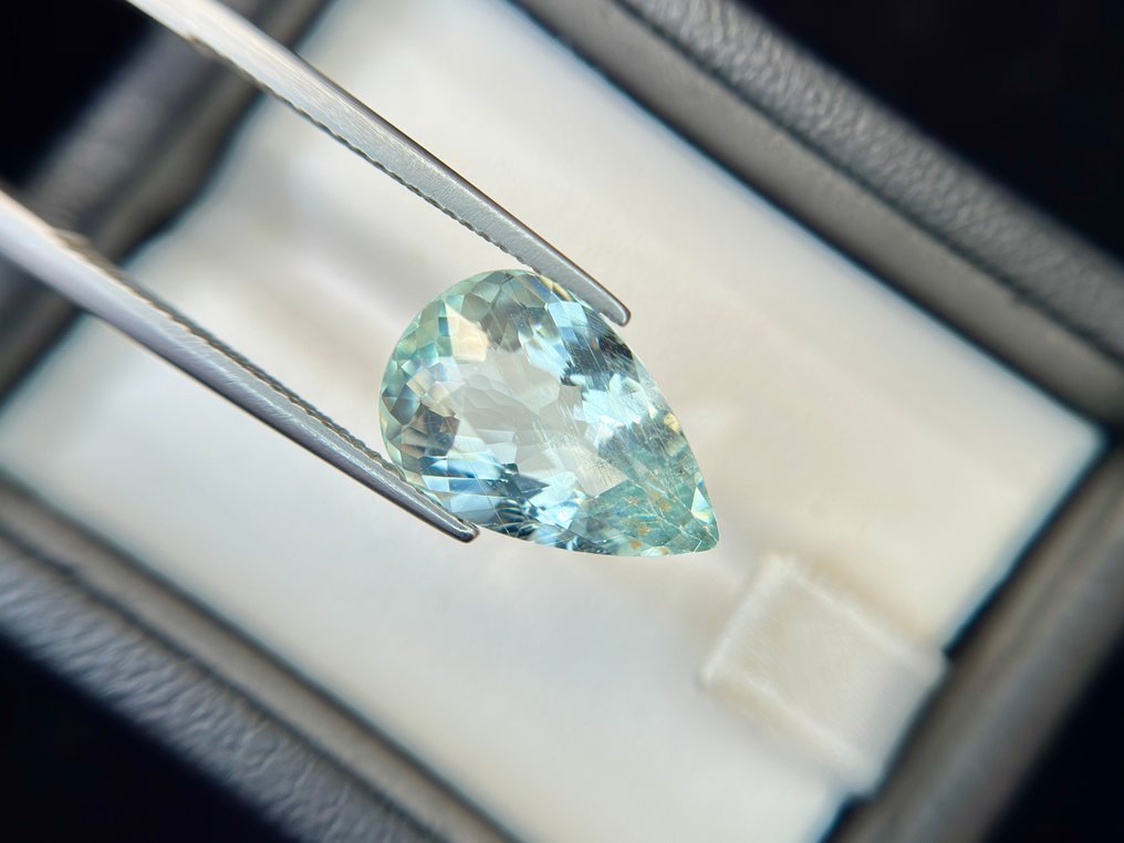 Nincs minimálár - 1 pcs Kék Akvamarin - 5.98 ct - Nemzetközi Színes Drágakő Szövetség (ICA GemLab) - Óceáni víz akvamarin #1.0