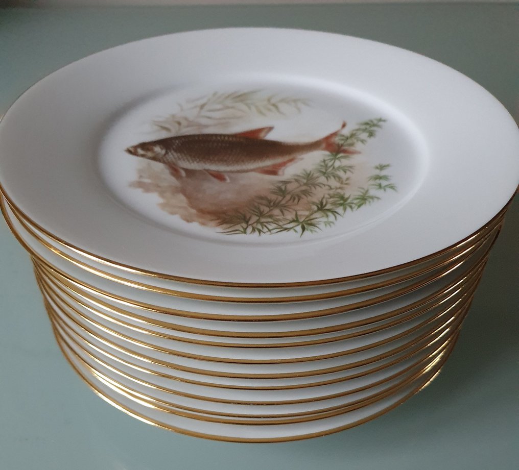 Marquise de Segonzac limoges - Table service for 12 (12) - Biscuit porcelain - Limoges services #2.1