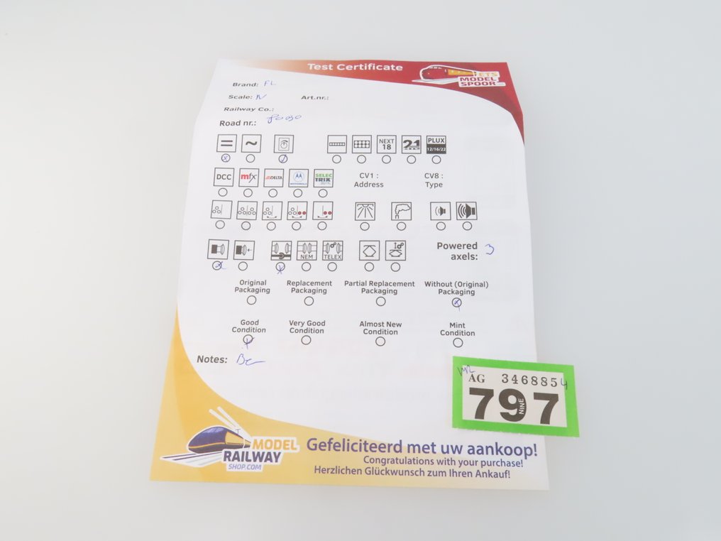 Fleischmann N - 7025 - Locomotiva com vagão de carvão (1) - BR 80 - DB #4.3