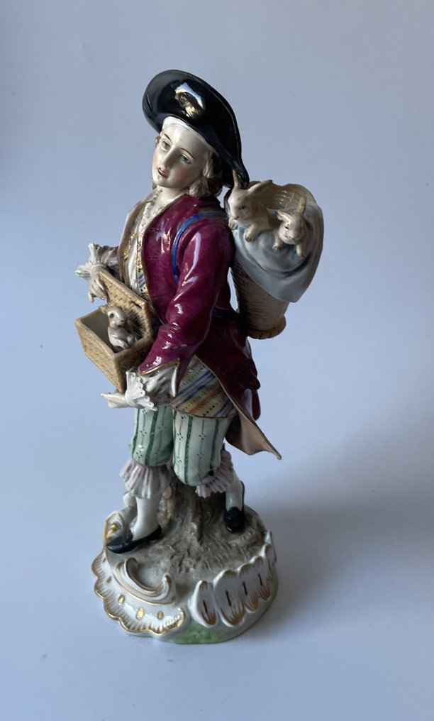 Sitzendorf - Αγαλματίδιο - vendeur de lapins - Πορσελάνη #3.2