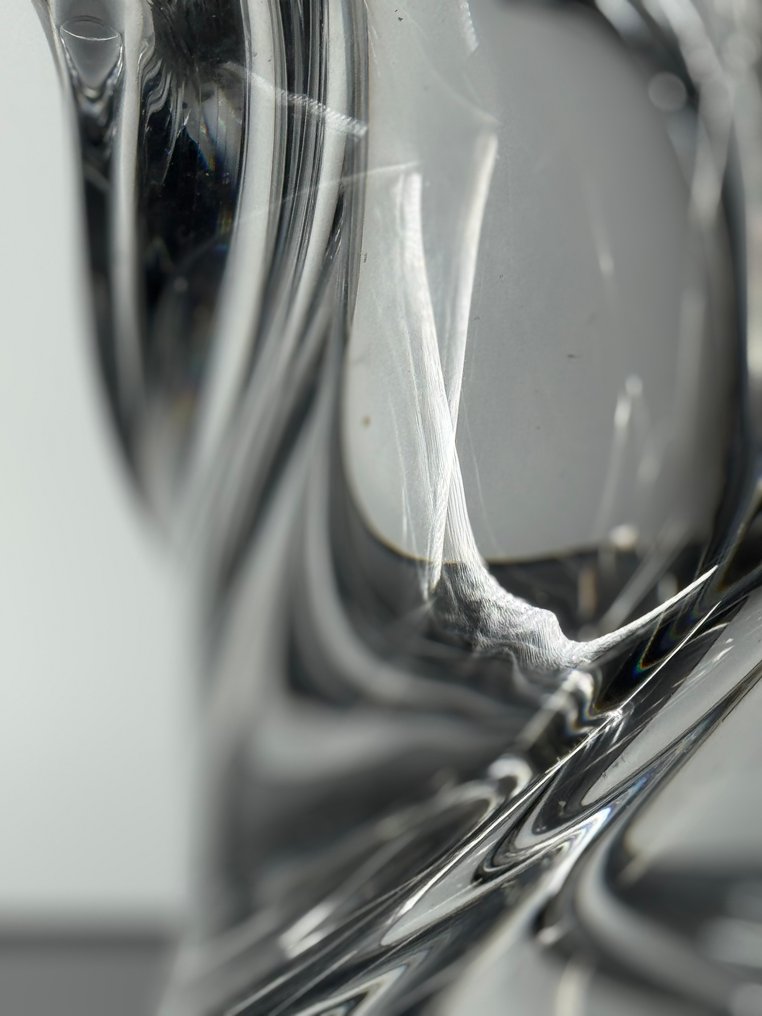 Val Saint Lambert - Frères Bon - 花瓶 - 波浪 - 水晶 - Vase Wave 超大号 #2.1