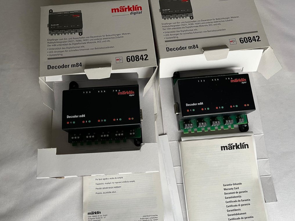 Märklin H0轨 - 60842 - 模型列车控制单元 (2) - 两次原包装，配备完整的说明书和保修卡。 #2.1