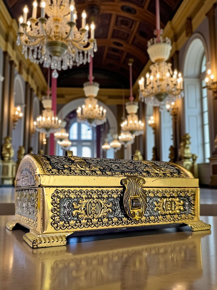 Erhard & Söhne - Box - Stamped - Model number 6411/10 - Early 20th Century - Brass, Silverplated #1.0