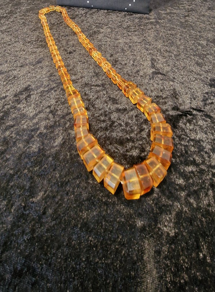 Chihlimbar - Chihlimbar - HONIG-Block-Collier - 37 cm - 0 cm (Fără preț de rezervă) #4.3