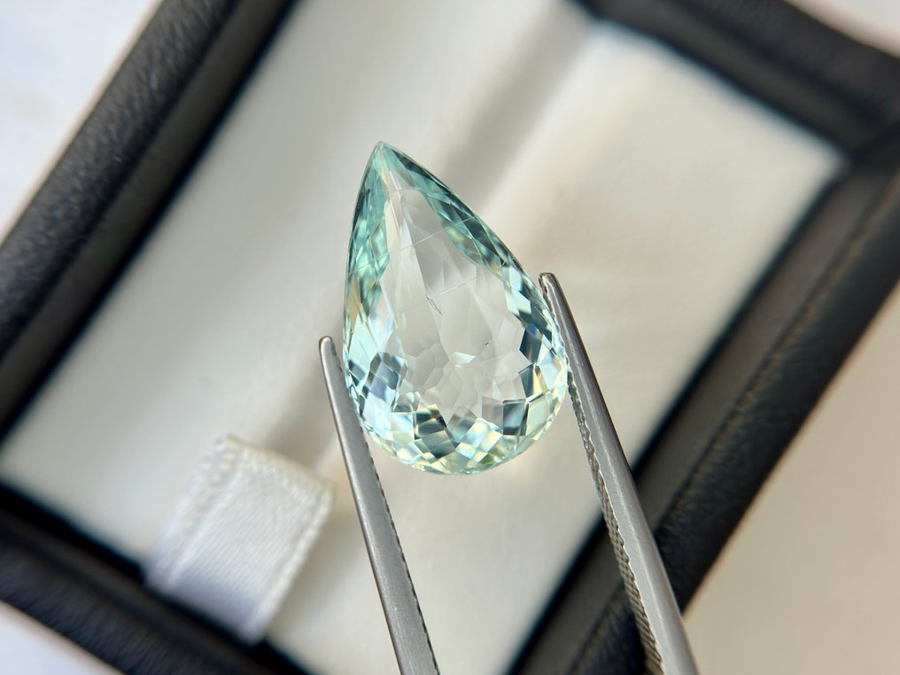 沒有保留價 - 1 pcs  藍色 海藍寶石  - 7.41 ct - 國際有色寶石協會 (ICA GemLab) - 海水海蓝宝石 #2.1