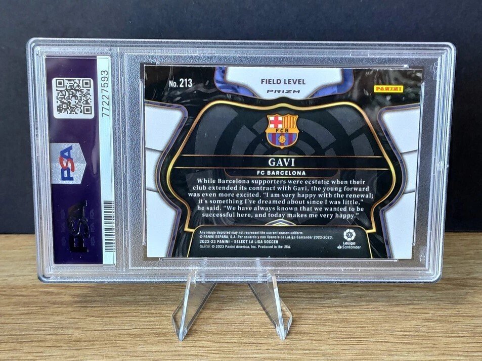 2022 Panini  Select La Liga Gavi Field Level - Silver - PSA 10 Graded card #1.0