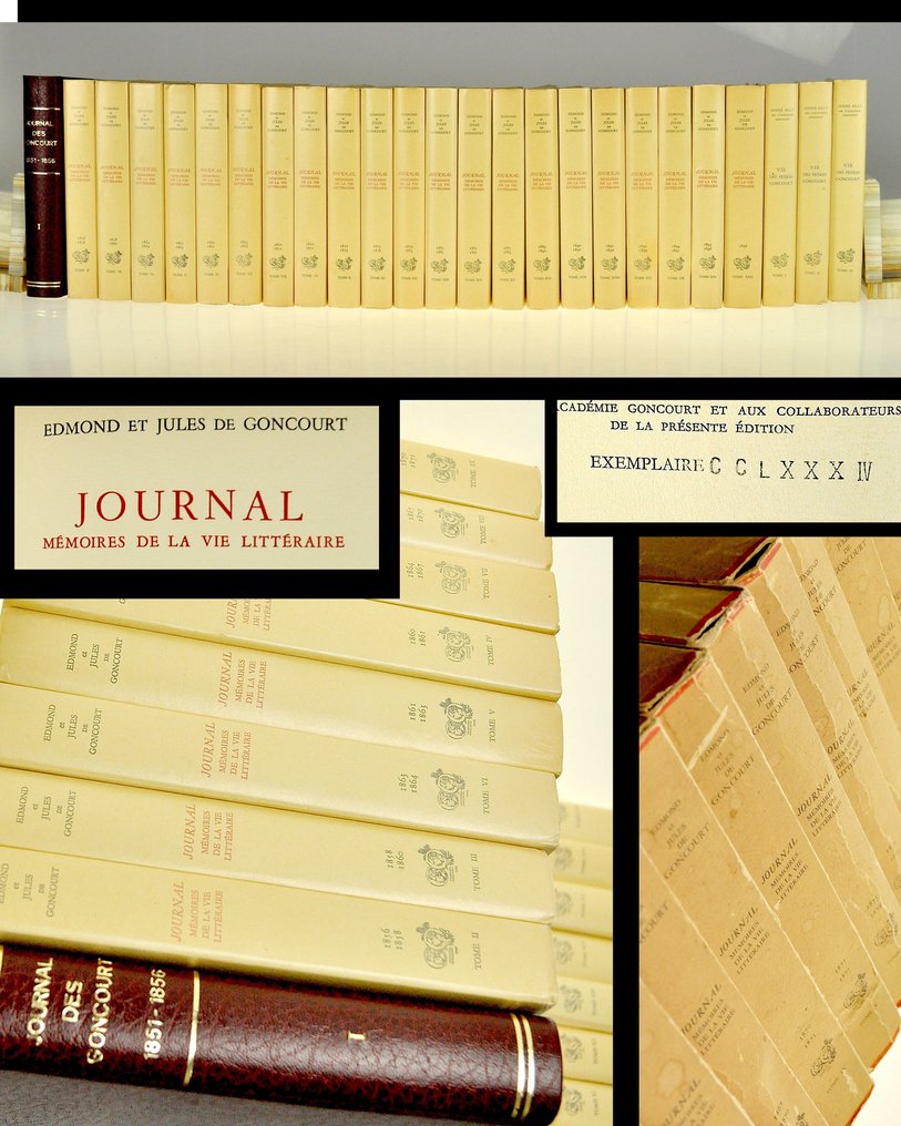 E. et J. de Goncourt / A. Billy - Journal: Mémoires de la Vie Littéraire / Vie des Frères Goncourt [Numéroté; sur Vélin de Renage] - 1956 #1.0